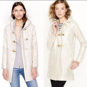 J.Crew Collection Women's 12 Linen Slicker Jacket Spring 100% Linen Flax
